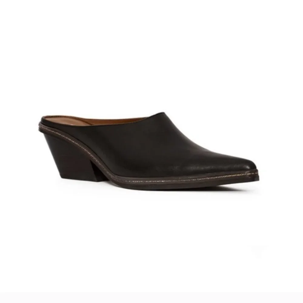 CALLIPYGIAN Opening Ceremony Leather Mule In Black - Picture 6 of 14